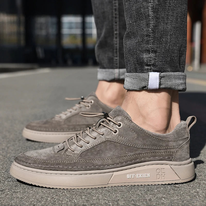CAVETON | Off-Ekien - Men’s Leather Smart Casual Trainers