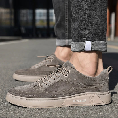 CAVETON | Off-Ekien - Men’s Leather Smart Casual Trainers